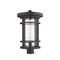 Z-Lite Jordan 1 Light Outdoor Post Mount Fixture, Black And Clear Seedy 570PHXL-BK - alternate 5